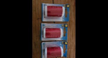 3x 250m Polyester garen Rood Sorbo