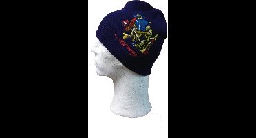 Ed Hardy Beany – Death Skull – Blauw - Muts