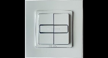 Somfy Inbouw drukknop Inis Duo met vast nulpunt voor 2 buismotoren