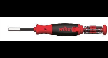 Wiha Schroevendraaier met bitmagazijn LiftUp 25 magnetisch assorti met 12 bits, 1/4 - 38600