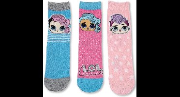 LOL Surprise sokken meisje - 3 pak - Maat 23 - 26
