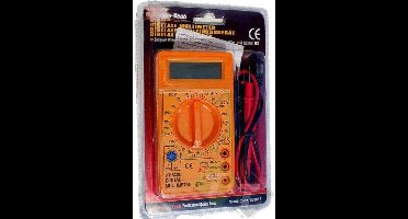 Multimeter digitaal, 0 tot 10A DC, 0 tot 20A AC, 0 tot 1000V DC, 0 tot 750V AC