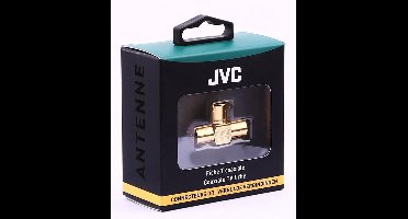 JVC antennekabel COAXIAL ADAPTOR T 1 X MALE X 2 X FEMALE GOLD