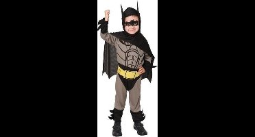 Witbaard Verkleedpak Vleermuisheld Polyester Zwart Mt 3/4 Jaar