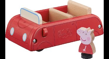 Peppa Pig Speelgoedauto Junior 15,3 X 9,7 Cm Hout Rood 2-delig