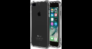 Hoesje geschikt voor iPhone 7 Plus / 8 Plus - Anti Shock Proof Siliconen Back Cover Case Hoes Transparant