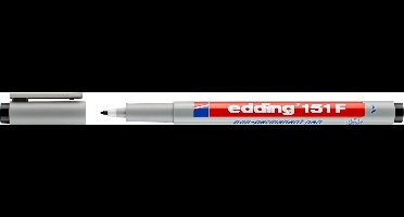 Edding Foliestift 151 F Non-Permanent Pen Zwart 4-151001
