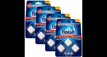 Finish Machinereiniger - Tijdens de Wasbeurt - 12 Tabletten - 4x 3 Stuks - Voordeelverpakking