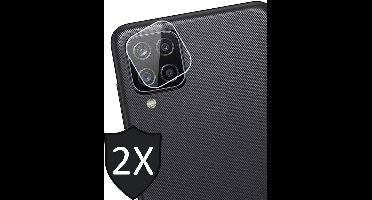 Camera Screenprotector geschikt voor Samsung A12 - 2x Screen Protector Glas