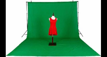 Bresser Y-9 achtergronddoek 3x4m Chromakey groen