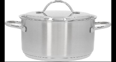 Demeyere Resto 3 RVS Kookpan – Kookpan inductie – 20 cm – 3L Inhoud - Deksel Inbegrepen