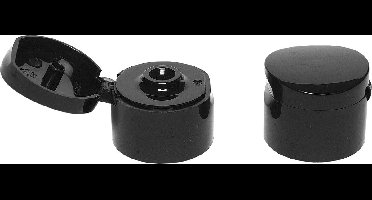 Klepdop PP 28 zwart – set van 10 stuks