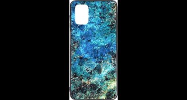 Shop4 - Samsung Galaxy M51 Hoesje - Harde Back Case Marmer Kleurrijk