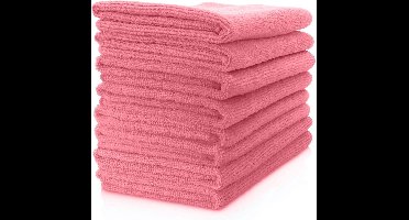 10st Microvezeldoek soft rood 40x40 cm