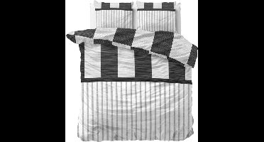 Sleeptime Cleo - Dekbedovertrekset - Lits-Jumeaux - 240x200/220 + 2 kussenslopen 60x70 - Antraciet