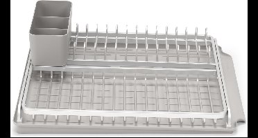 Brabantia SinkSide Afdruiprek - met Lekbak en Bestekhouder - Mid Grey