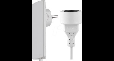 Plug (platte stroomstekker) met kabel & Plug Wit -