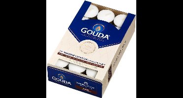 Gouda theelichten 8 branduren - doos met 30 waxinelichtjes