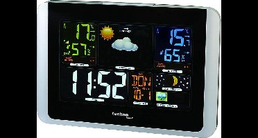 Technoline weerstation - WS 6442 - 175x123x25mm - zwart/zilver - met 1 buitensensor 30m - TL-WS6442