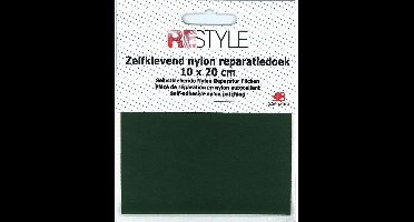 Zelfklevend Nylon Reparatiedoek - Donkergroen - 10 x 20 cm