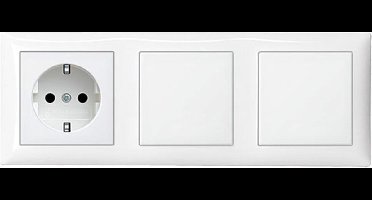 Busch-Jaeger Inbouw Wandcontactdoos 1x Schakelaar 2x Set3