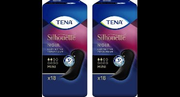 Tena Verbanden Silhouette Noir Mini - 36 verbanden (2x18)