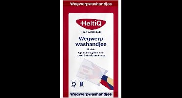 Heltiq wegwerp washandjes - 25 x 20 stuks