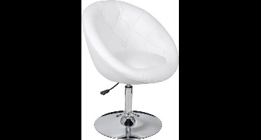 vidaXL - Barkruk - kunstleer - wit