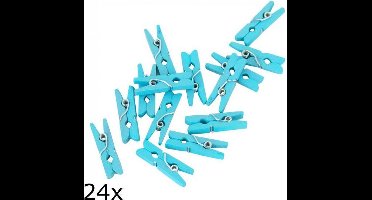 Miniknijpers zakje a 24 stuks blauw