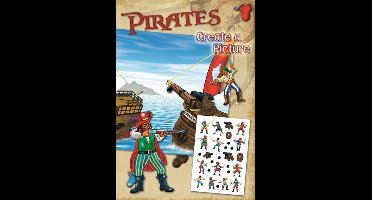 Speelplaat A5 - Create A Picture - Piraten - Gratis verzonden