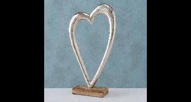 Hart - Liefde - Aluminium - op voet - 42cm - Raam decoratie