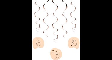 Folat - Hangdecoratie Elegant Lush Blush 18 Jaar - 5 stuks