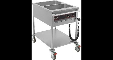 Bain Marie Wagen GN1/1X2-200Mm - MaxPro 921350 - Horeca & Professioneel