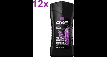 AXE - Excite - Karamel, Coconut, Hazelnoot - Douchegel - 12x 250ml - Voordeelverpakking