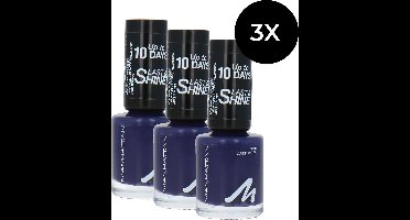 Manhattan Last & Shine Nagellak - 910 Dark Vibes (set van 3)