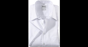 OLYMP wit overhemd korte mouw strijkvrij comfort