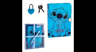 Stitch Dagboek Meisjes Jongens - Met Slot - Glimmend - Cadeauverpakking - Kinderen