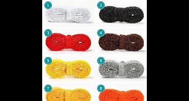 New Age Devi - "Oranje Veters #8 - 150cm Lange Schoenveters - Paar Veters Voor Schoenen"