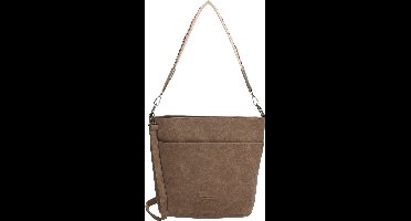 Beagles Malaga Crossbody Schouder Tas Shopper Fashion Bag - Tote Bag - Dames Tas - Donkertaupe