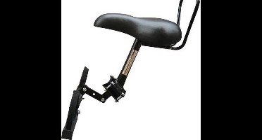 Non-branded Fietszitje Voor Op Buis Damesfiets Dubbele Stang Zwart