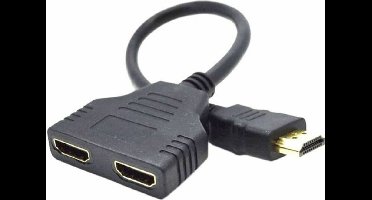 HDMI to Double HDMI Adapter GEMBIRD DSP-2PH4-04 Black