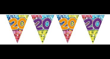 Folat - Vlaggenlijn Birthday Blocks 20 Jaar - 6 meter