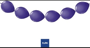 Folat - Knoopballonnen voor Ballonnenslinger Paars 25 cm – 8 stuks