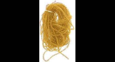 Decoratie tube goud Ã˜10 mm per 2,5 meter in zakje