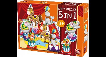 King Legpuzzel Kiddy Puzzles Circus 5-in-1 Junior 29 Stukjes
