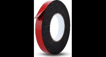 Intirilife Dubbelzijdige foam tape zwart - Afmeting: 10mmx30m - Montagetape Heavy duty tape Extra sterk
