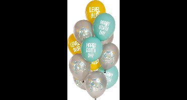 Folat - Ballonnen birthday gamer - 12 stuks