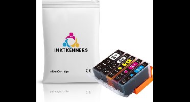 Inktcartridges Geschikt voor Canon PGI-520XL/CLI-521XL | Multipack van 5 inktcartridges