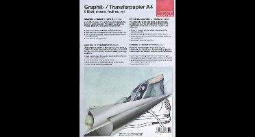 Grafietpapier zwart A2 3 vel