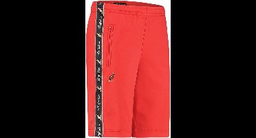 Australian korte broek zwarte bies rood maat L
